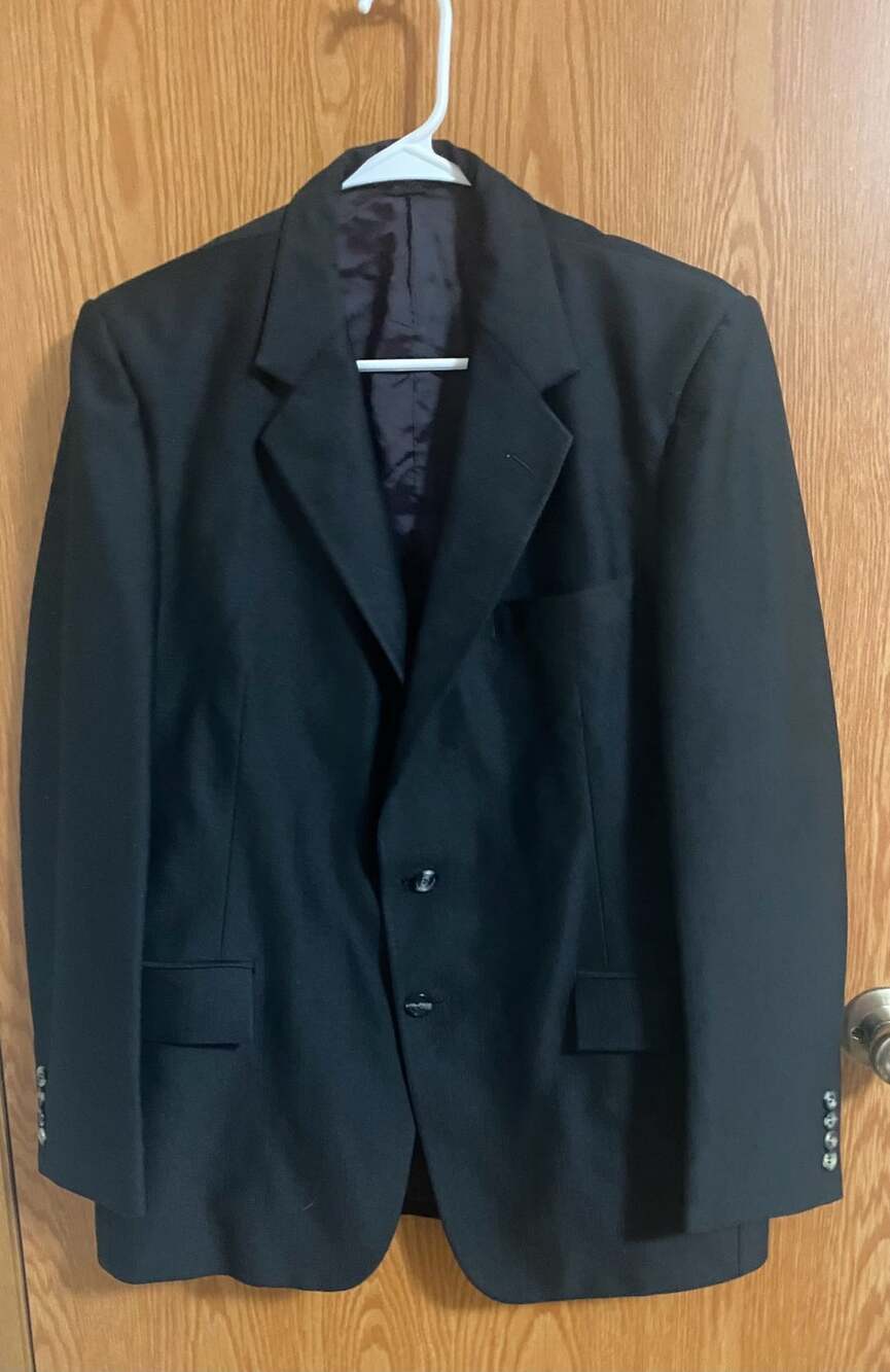 Giuseppe Verdi Designer Originals Black Suit Jacket Blazer Men's Size 42